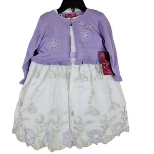 Princess Faith Dress & Sweater Set NWT
